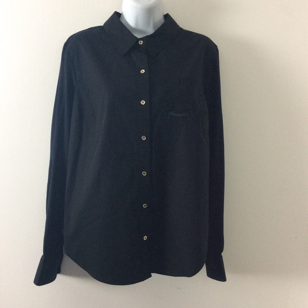NEW Tommy Hilfiger signature women’s blouse black